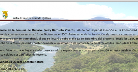 La Ilustre Municipalidad de Quilaco, informa el horario y recorrido de los buses de acercamiento, para quienes nos acompañen en...